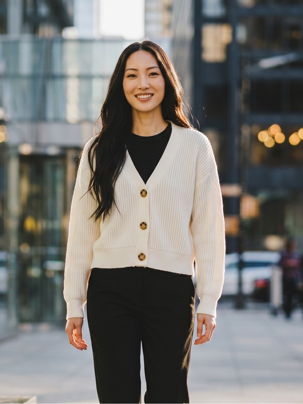 Abbott Elementary V-neck button-down cardigan